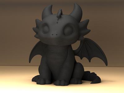 Cute Stylized Toothless - How To Train Your Dragon