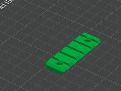 urx 3 picatiny rails m5 holes