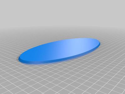 Wargaming Base, 230x110mm, fits Reaper Bones Skeletal Dragon