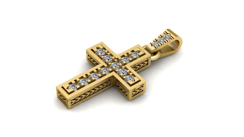 Hip Hop jesus cross pendant 3d Printable Model