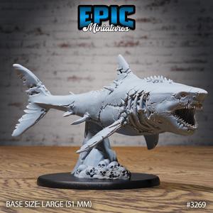 Zombie Shark ‧ DnD Miniature ‧ Tabletop Miniatures ‧ Gaming Monster ‧ 3D Model ‧ RPG ‧ DnDminis ‧ STL FILE