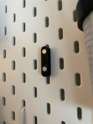 ikea skadis magnetic ruler holder