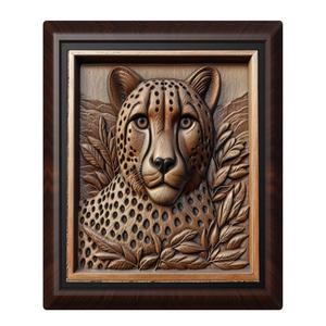 Cheetah animal wall art relief wall decor