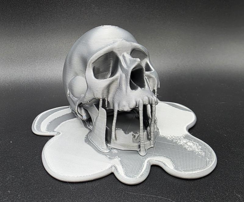 Metal Melting Skull 2-Piece