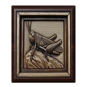 Grasshopper animal wall art relief wall decor
