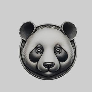 Panda Animal Head Panda Animal Medallion for CNC Router Laser & 3D Printer