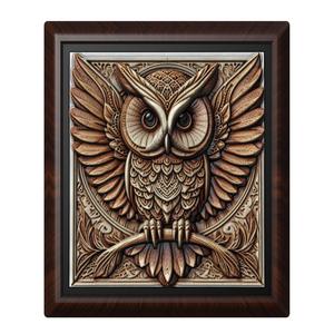 Owl animal wall art relief wall decor