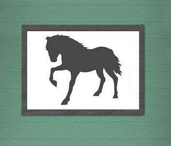 SILHOUETTE HORSE WALL DECORATION