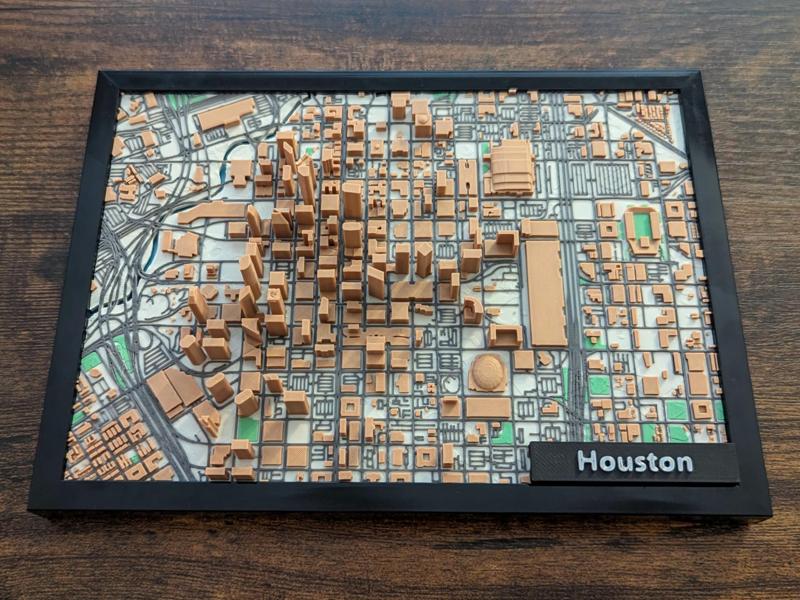 Houston Texas 3D Miniature