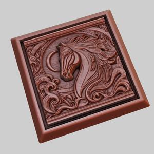 Horse Animal 3D Model for CNC Router Laser & 3D Printer