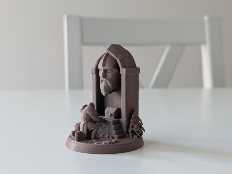 Holy Paladin Shrine – 3D Diorama Sculpture