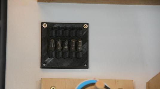 Bit strorage tray or wall mount