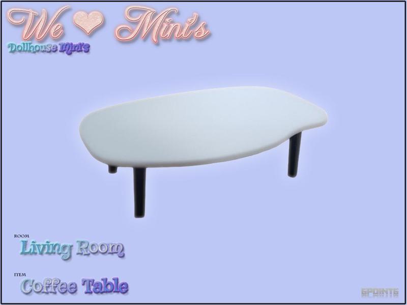 Dollhouse - Coffee Table 1:18 1:12
