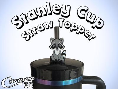 Raccoon Stanley Cup Straw Topper