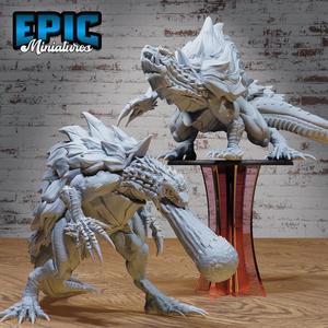 Turtle Zilla Team B ‧ DnD Miniature ‧ Tabletop Miniatures ‧ Gaming Monster ‧ 3D Model ‧ RPG ‧ DnDminis ‧ STL FILE