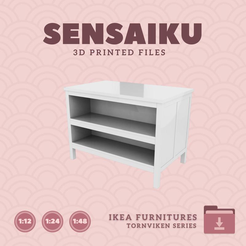 Miniature Replica 04. TORNVIKEN Kitchen Island for Miniature Dollhouse - IKEA - 3D Print Instant Download