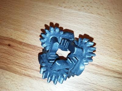 Geared fidget widget