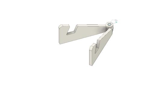 Simple print in place folding Phone Stand With source files!