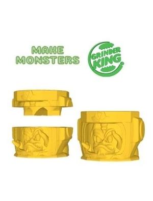 WEED GRINDER GRINDER WEED CAN-KANG GRINDERKING 85X85X60 MM EASY PRINT FDM SLA