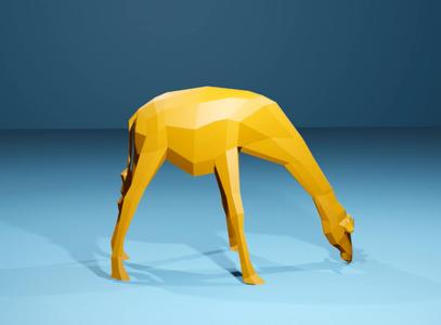 thirsty giraffe