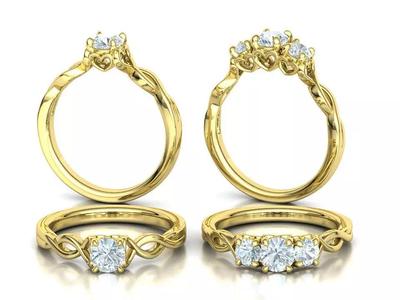 Engagement Ring Collection Half Carat Stones