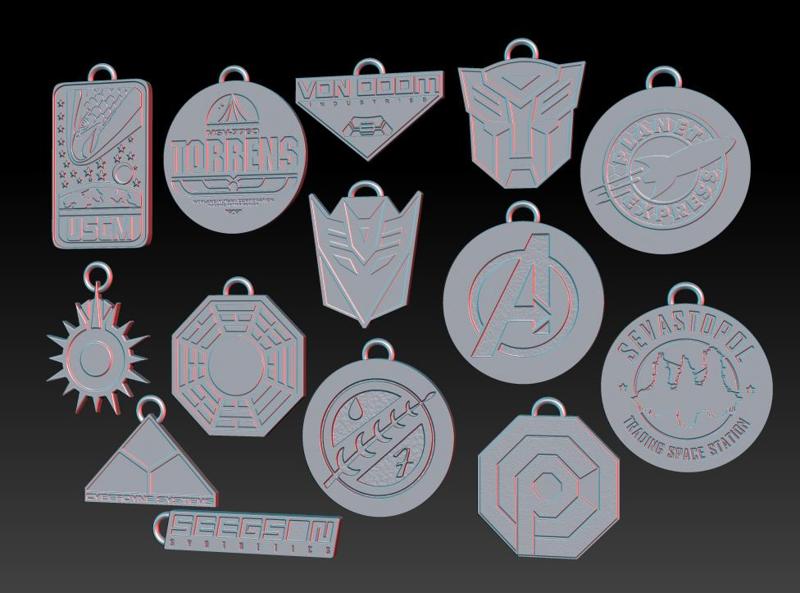 Fanart Keychain collection