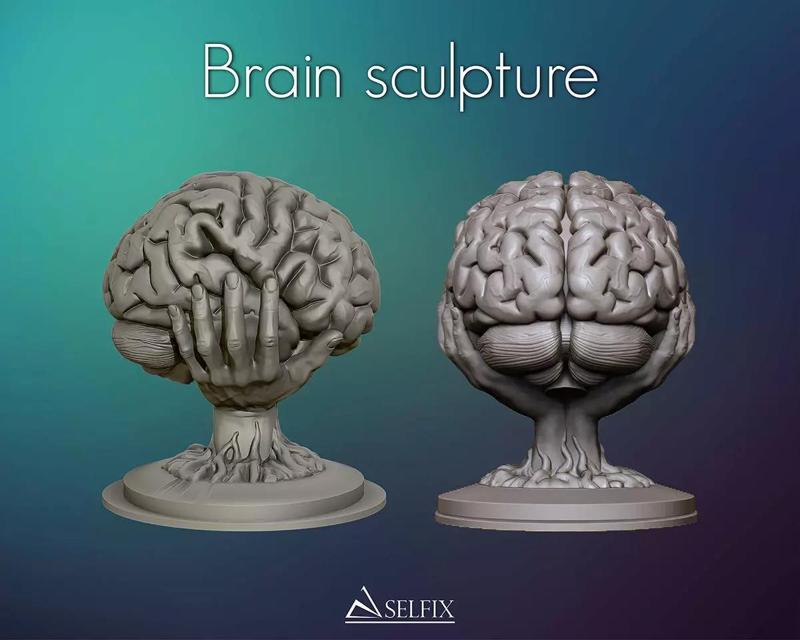 Brain sculpture