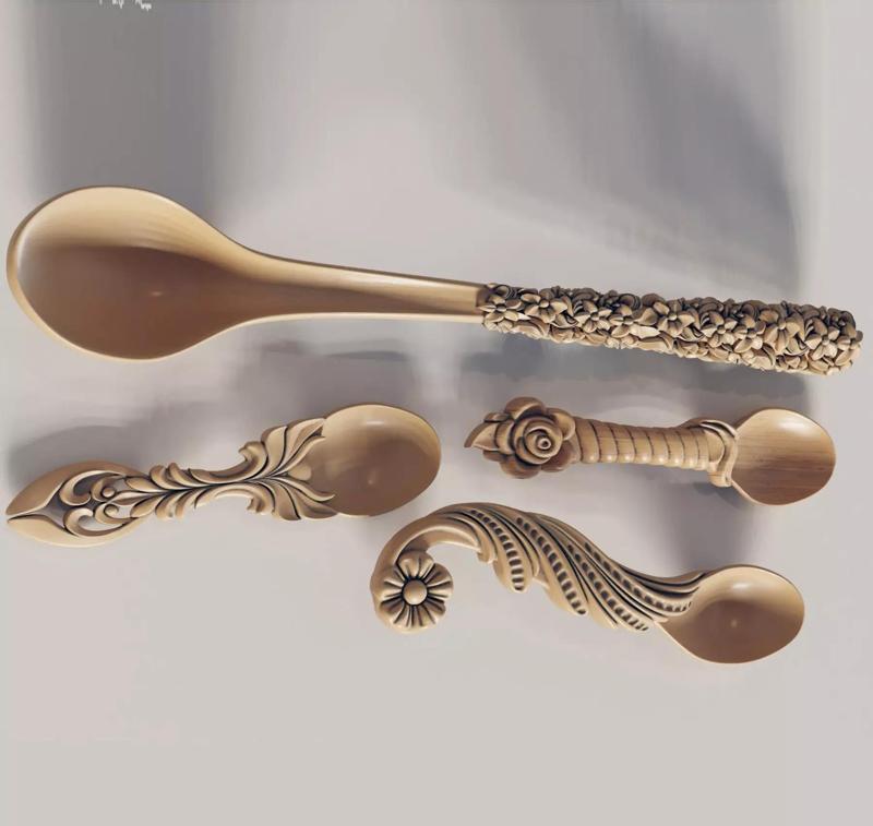 pack of 3D Model Spoons