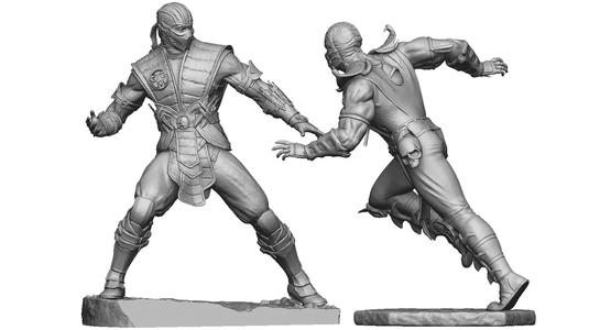 SCORPION VS SUB-ZERO for 3D PRINT STL