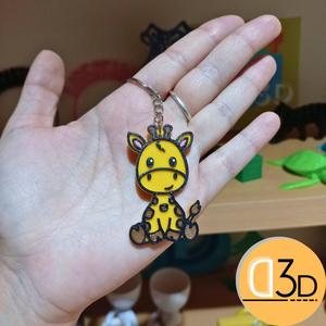Giraffe keychain