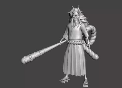 Yamato masked One piece 3D Model