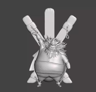 Nekomamushi Chained 3D Model