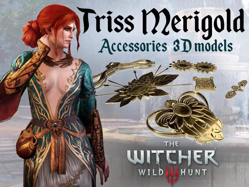 Triss Merigold cosplay jewellery and accessories