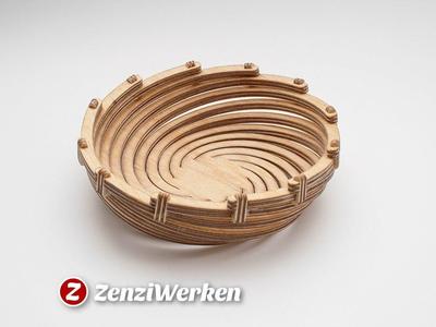 Bend Spiral Bowl cnc/laser