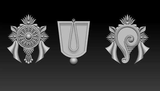 Shankha Chakra 3D model 3D print model