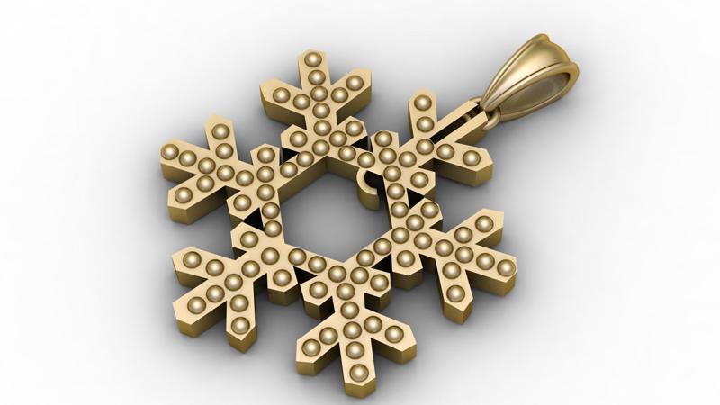 gold star PANDANT 3D PRINTABLE MODAL