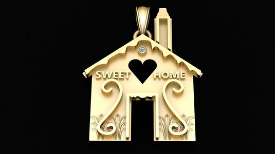 home PANDANT 3D PRINTABLE MODAL