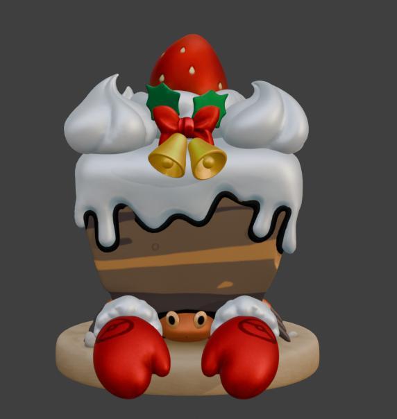 Crustle - Deluxe Cake Style | 3D Printable STL | Pokémon Patisserie Figure