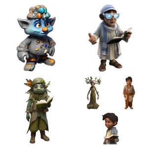 Fantasy Library Characters Collection