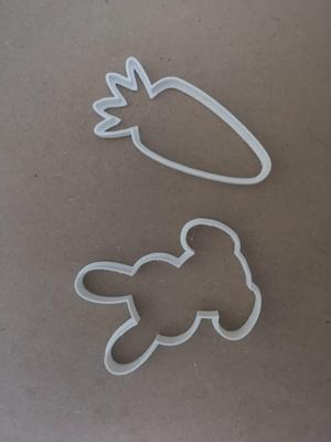 rabbit and carrot cookie cutter
