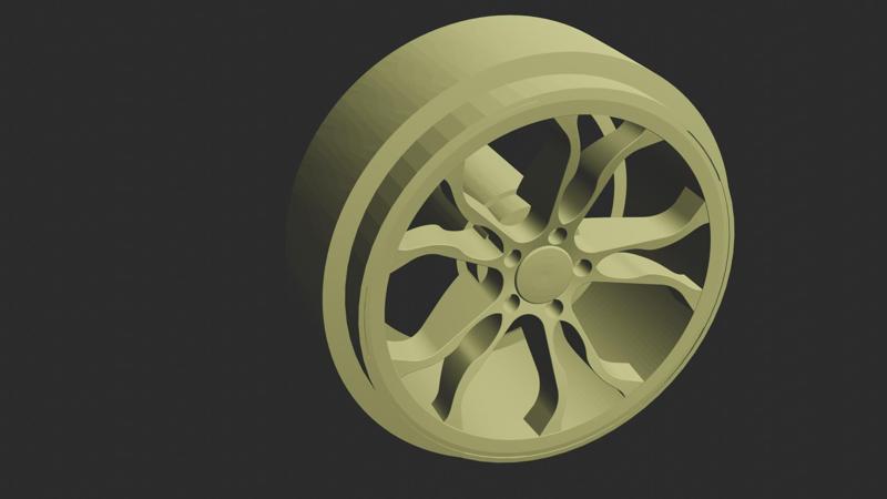 Scalextric wheel for peugeot