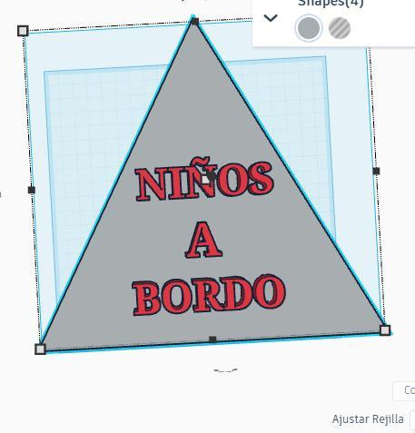 Sign for cars with children