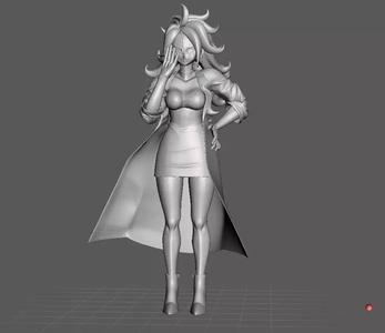 Android 21 Human Dragon Ball 3D Model