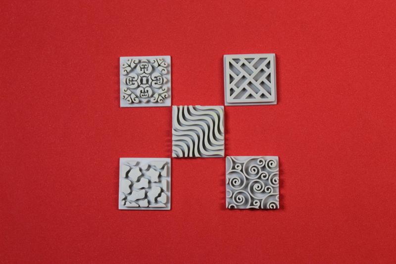 Patterns Set Clay Embossers
