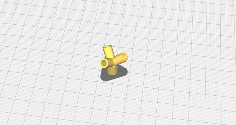 1 Inlet to 3 Outlet Tube Splitter