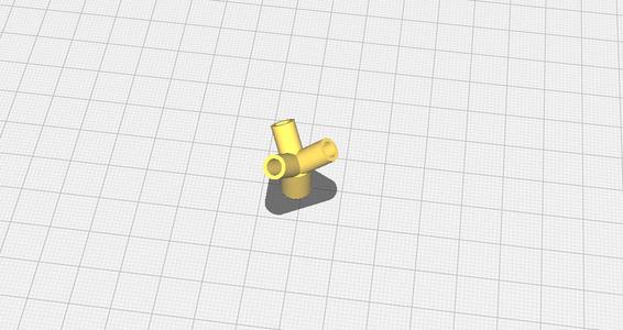 1 Inlet to 3 Outlet Tube Splitter