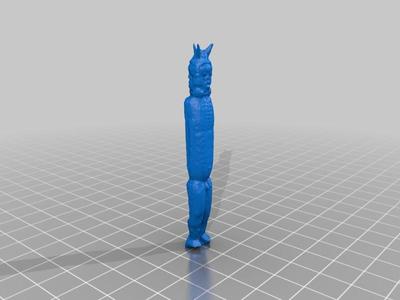 Three-Headed Male Figure