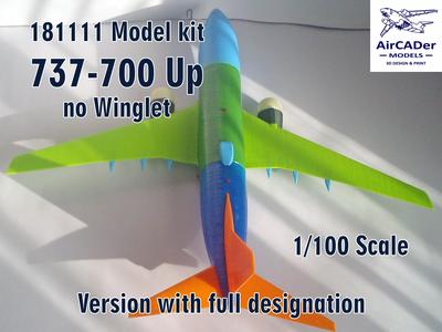 181111 Model kit Boeing 737-700 no Winglet Up
