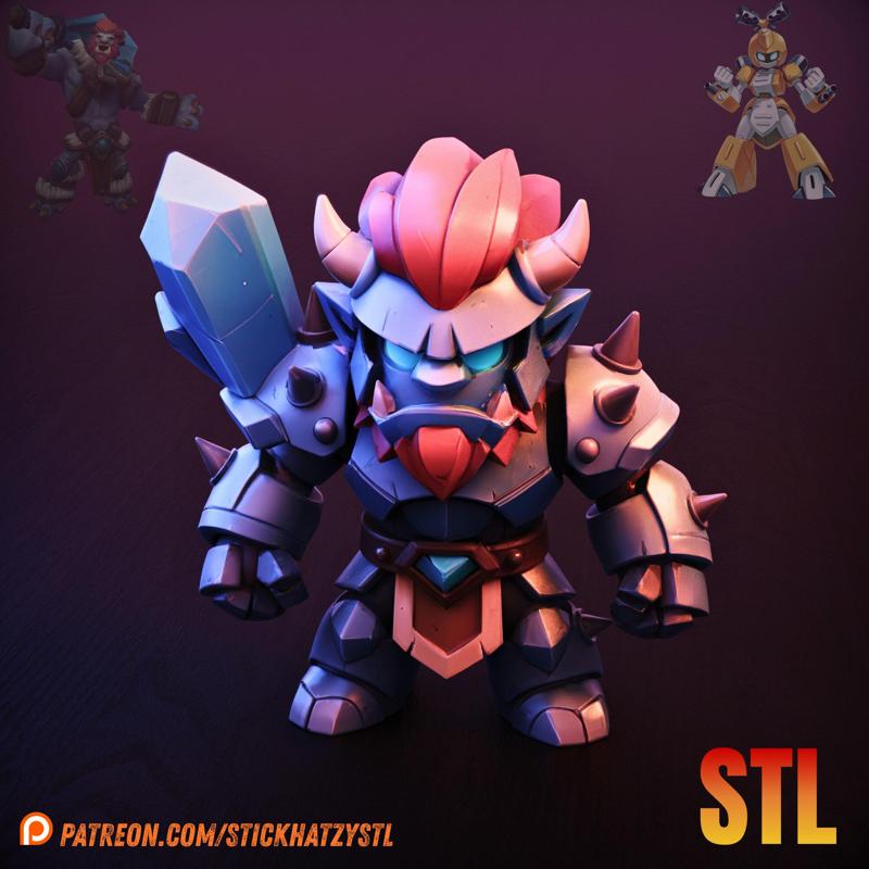 Trundle x Medabot | STL Model | Game Fusion Fan Art