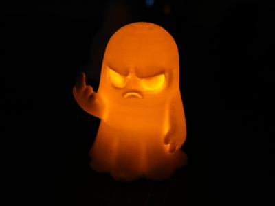 The Grumpy Ghost Tea Light